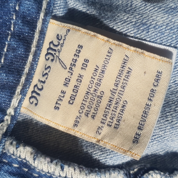 Vintage Low Rise Miss Me Skinny Jeans Lightly Distressed 98% Cotton - Picture 6 of 12